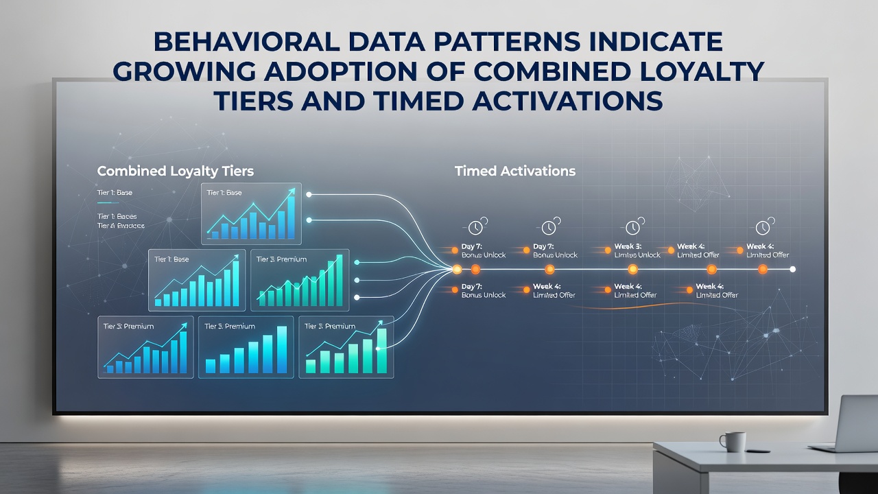 User engagement metrics chart for loyalty and timed activation features in casino apps