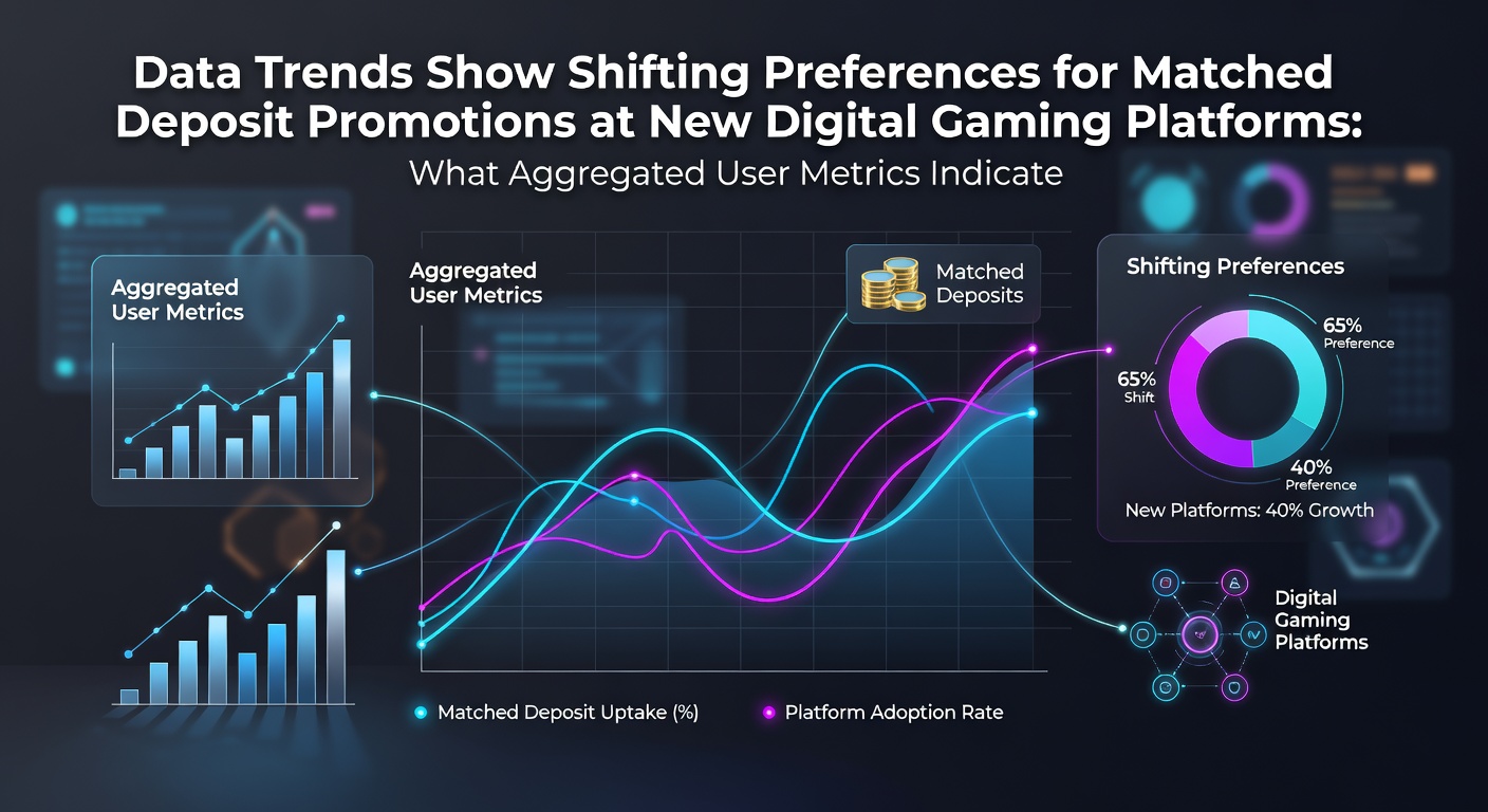 Chart displaying aggregated user metrics on matched deposit promotions across new digital gaming platforms in 2026