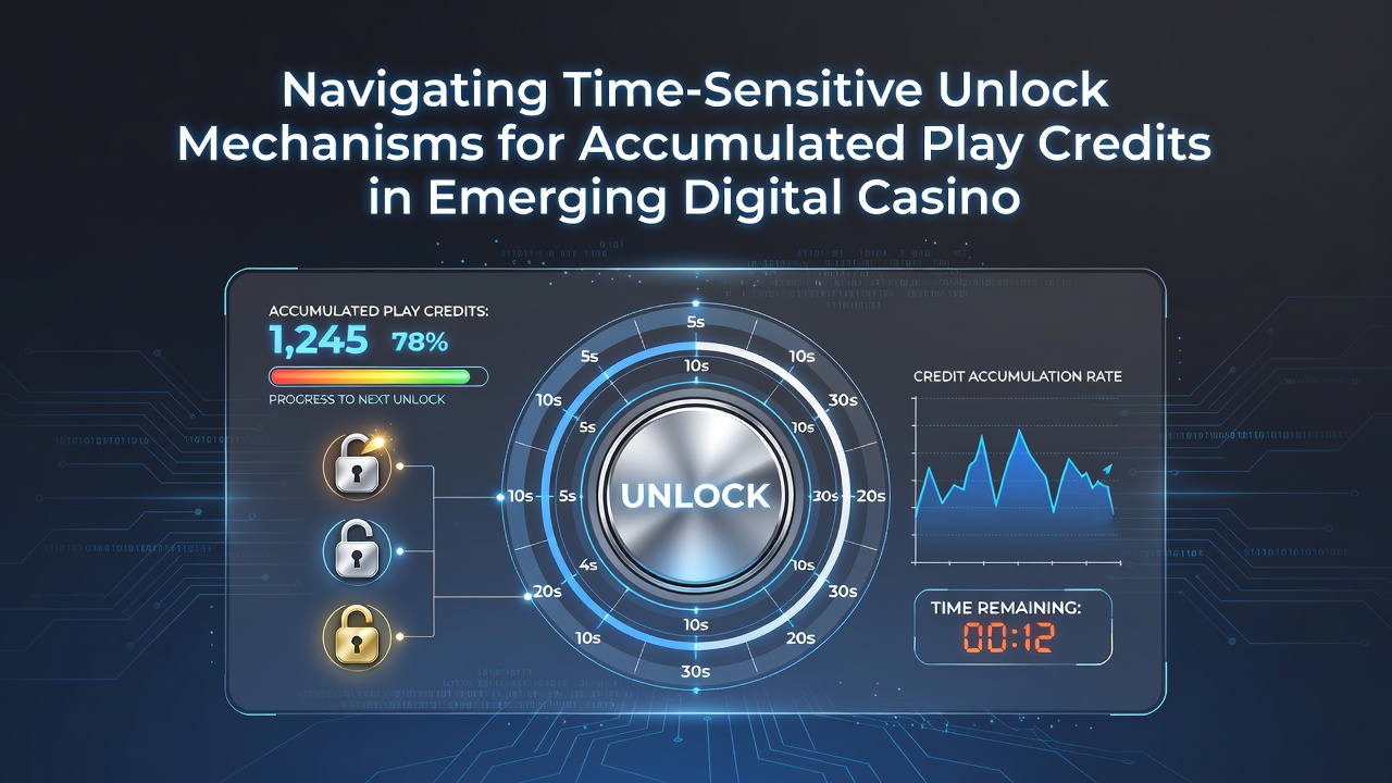 Close-up of a mobile screen displaying countdown clocks next to accumulated play credit balances in a digital casino app